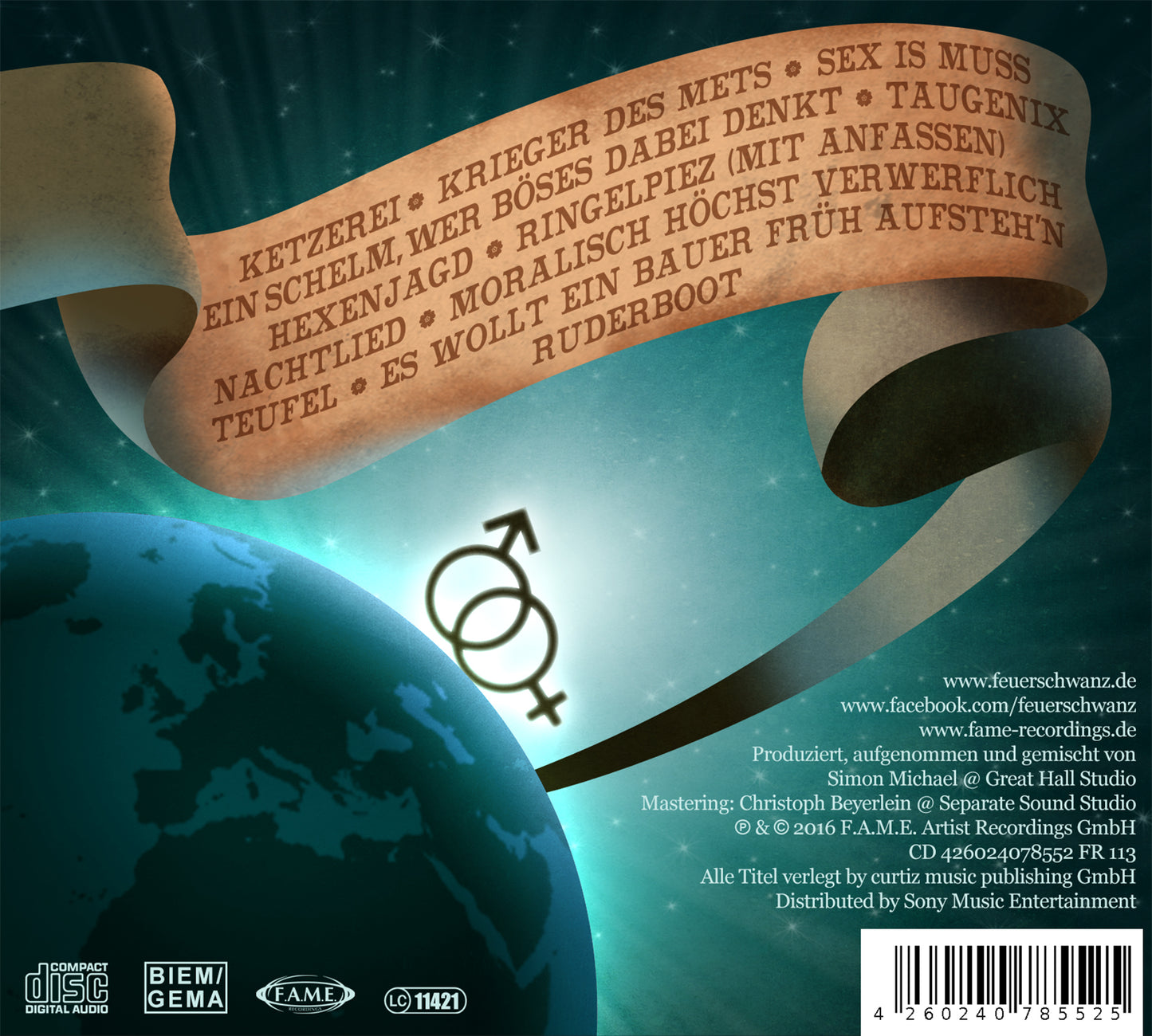 FEUERSCHWANZ - Sex is Muss CD