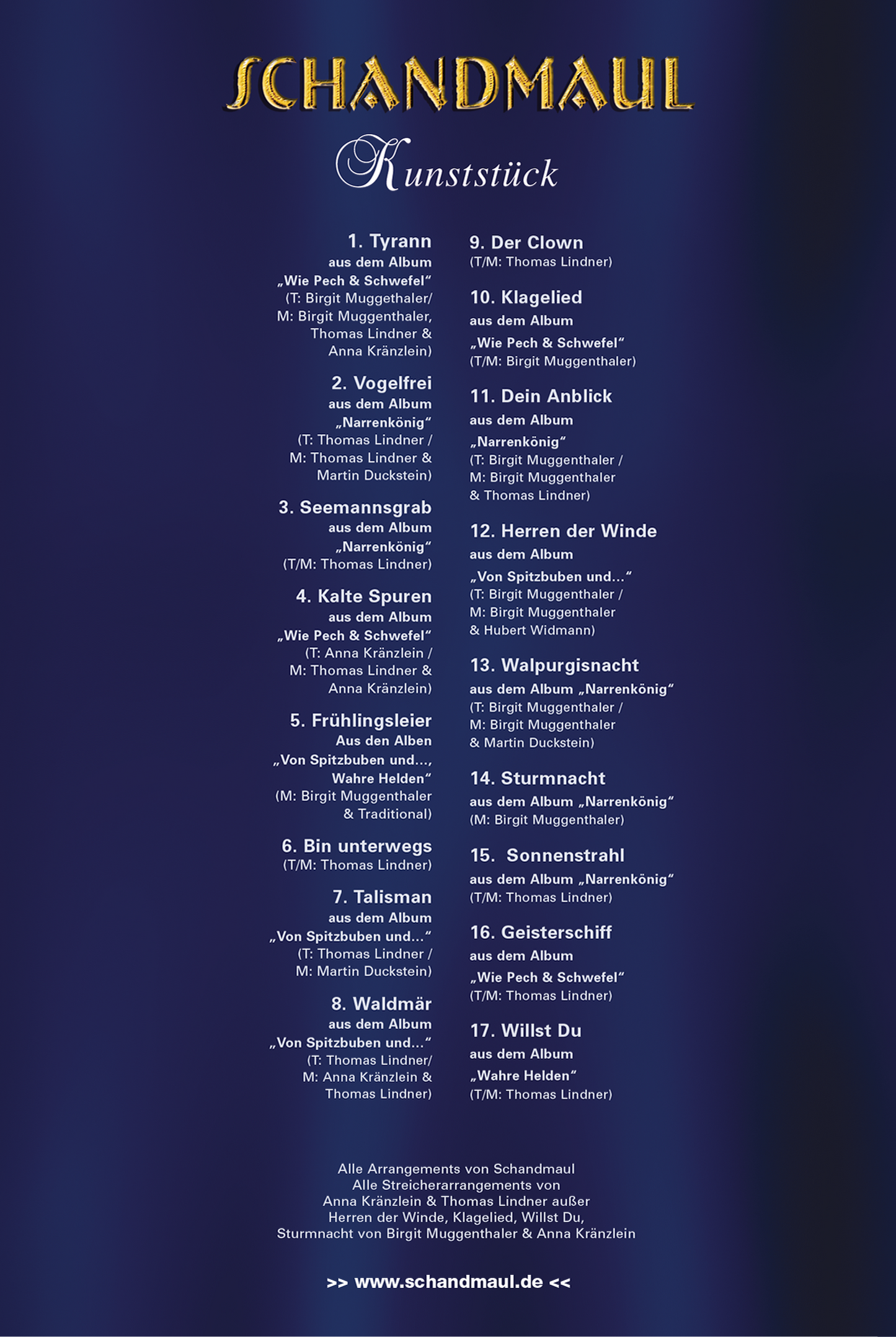 SCHANDMAUL & ORCHESTER - Kunststück DVD