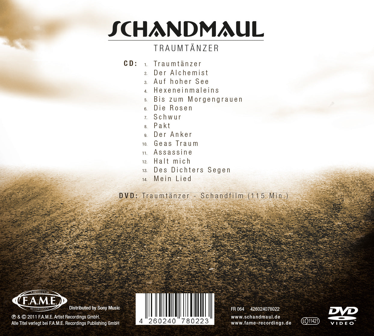 SCHANDMAUL - Traumtänzer (CD + DVD)